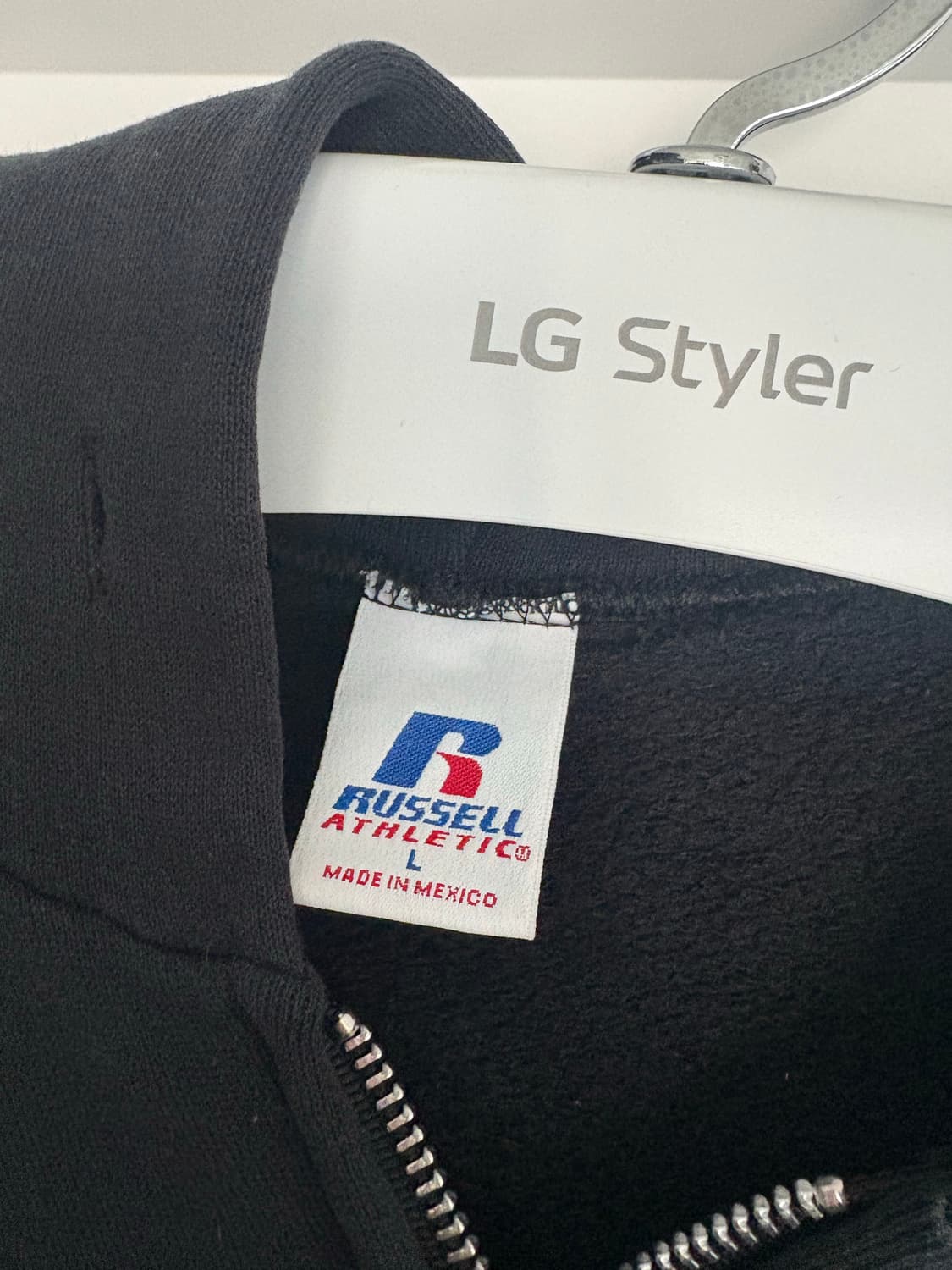 빈티지 러셀 후드집업 블랙 L 상품이미지3