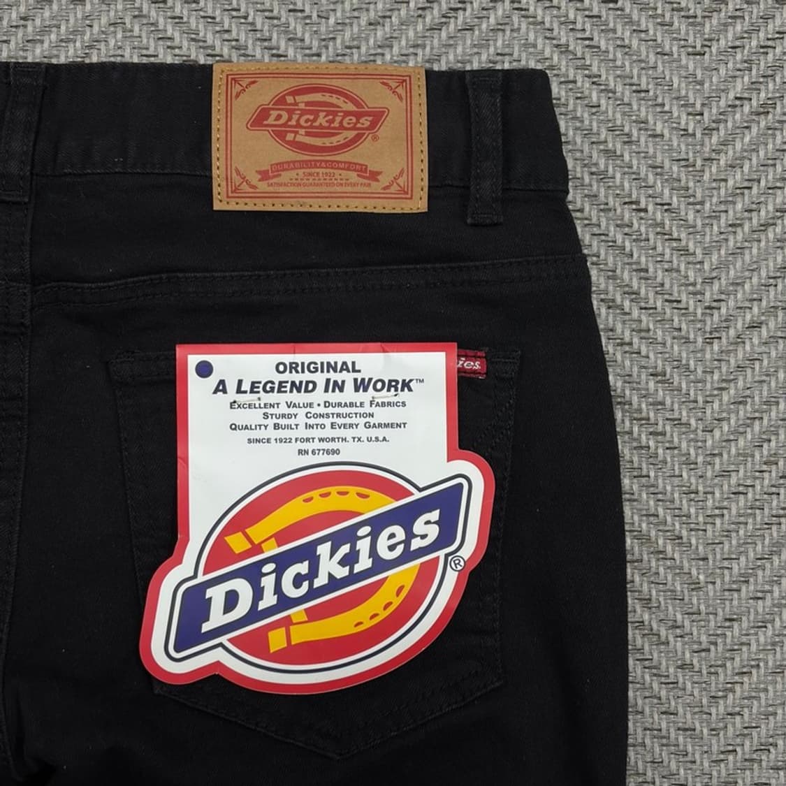 디키즈 블랙 코튼 팬츠 v3237 상품이미지6