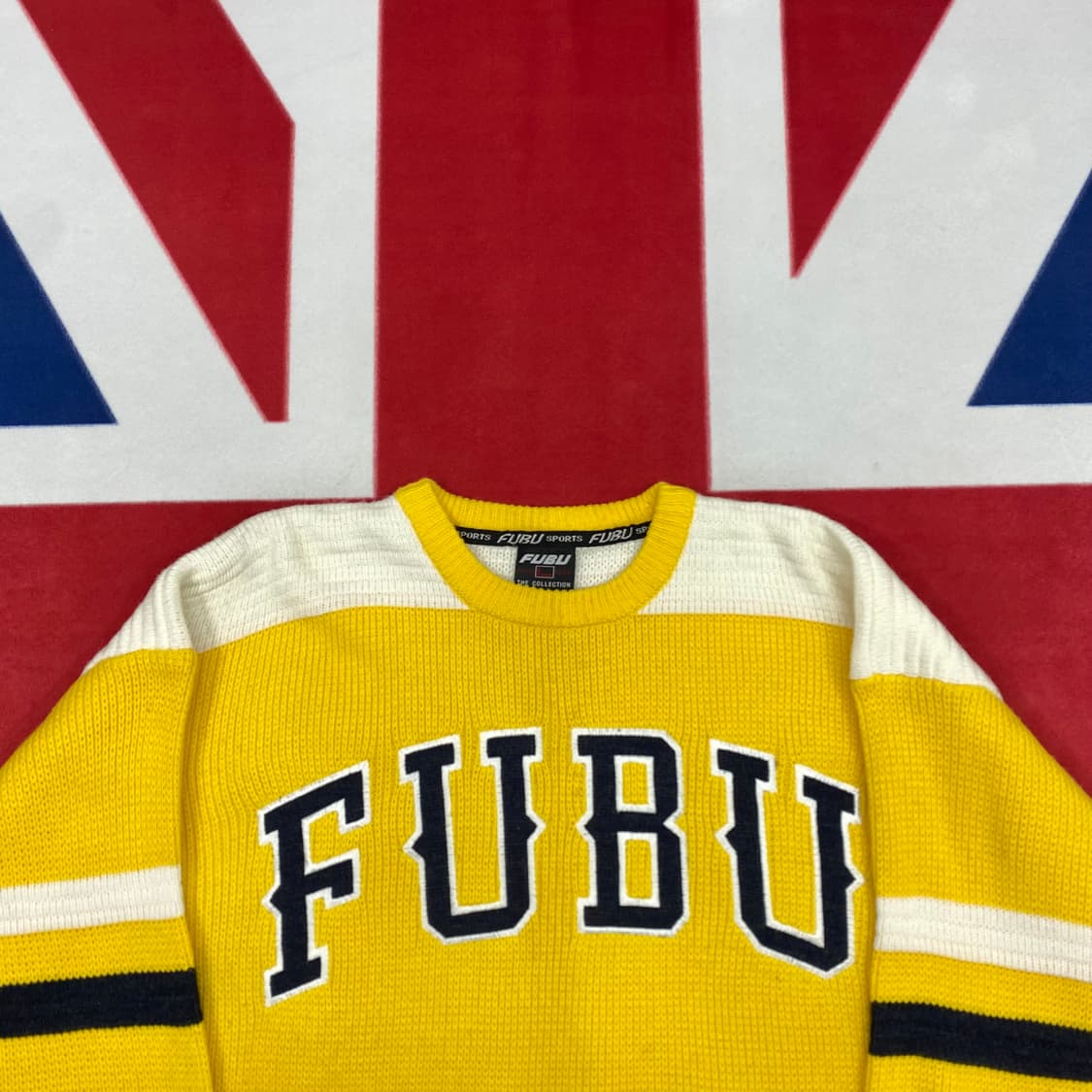 FUBU 올드스쿨 오버핏 니트 L 실측 XL-2XL 상품이미지3