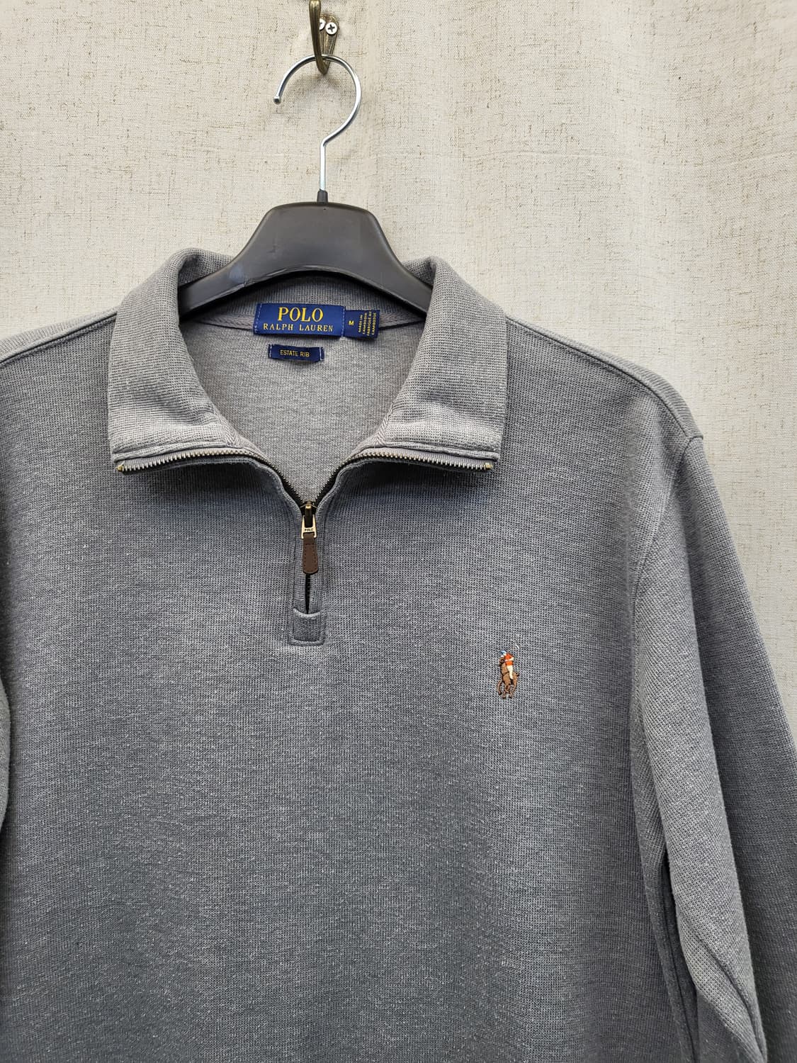 폴로 랄프로렌 그레이 하프집업 맨투맨 상품이미지3