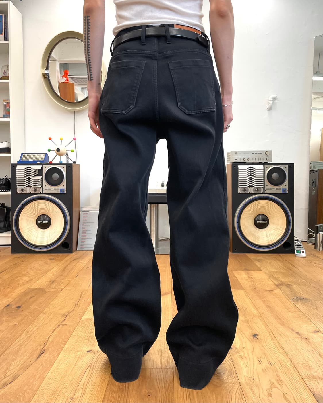 [44] MASU 마수 워시드 코튼 와이드 팬츠 상품이미지1