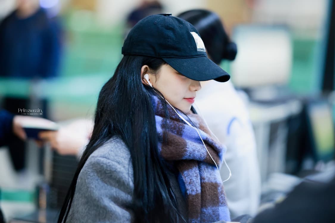 카리나 착용 새상품 아코스튜디오스페이스 아코 볼드 체크 머플러 목도리 상품이미지2