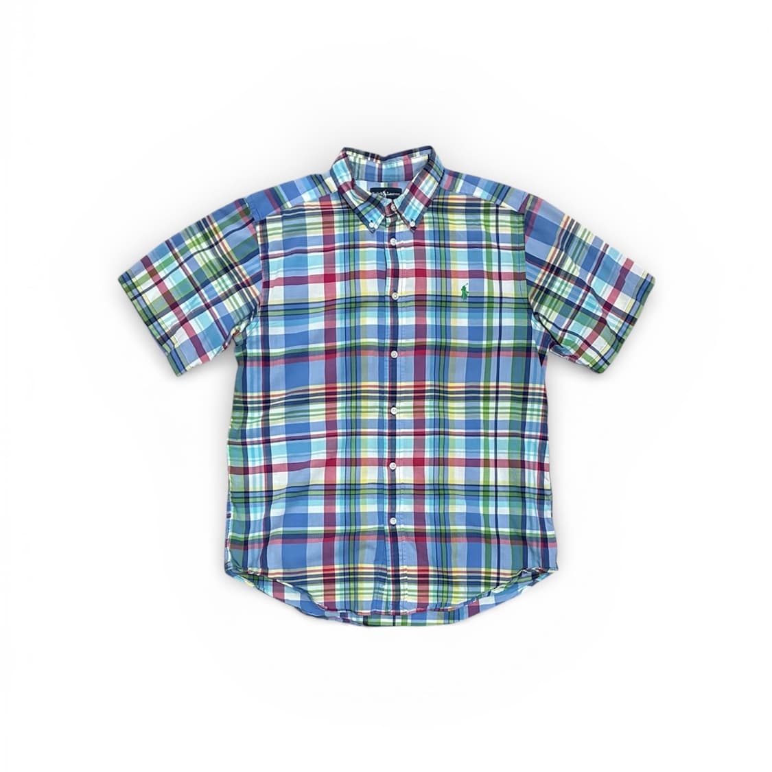 [새상품] 폴로랄프로렌 체크 패턴 반팔 셔츠 (M/95) 상품이미지1