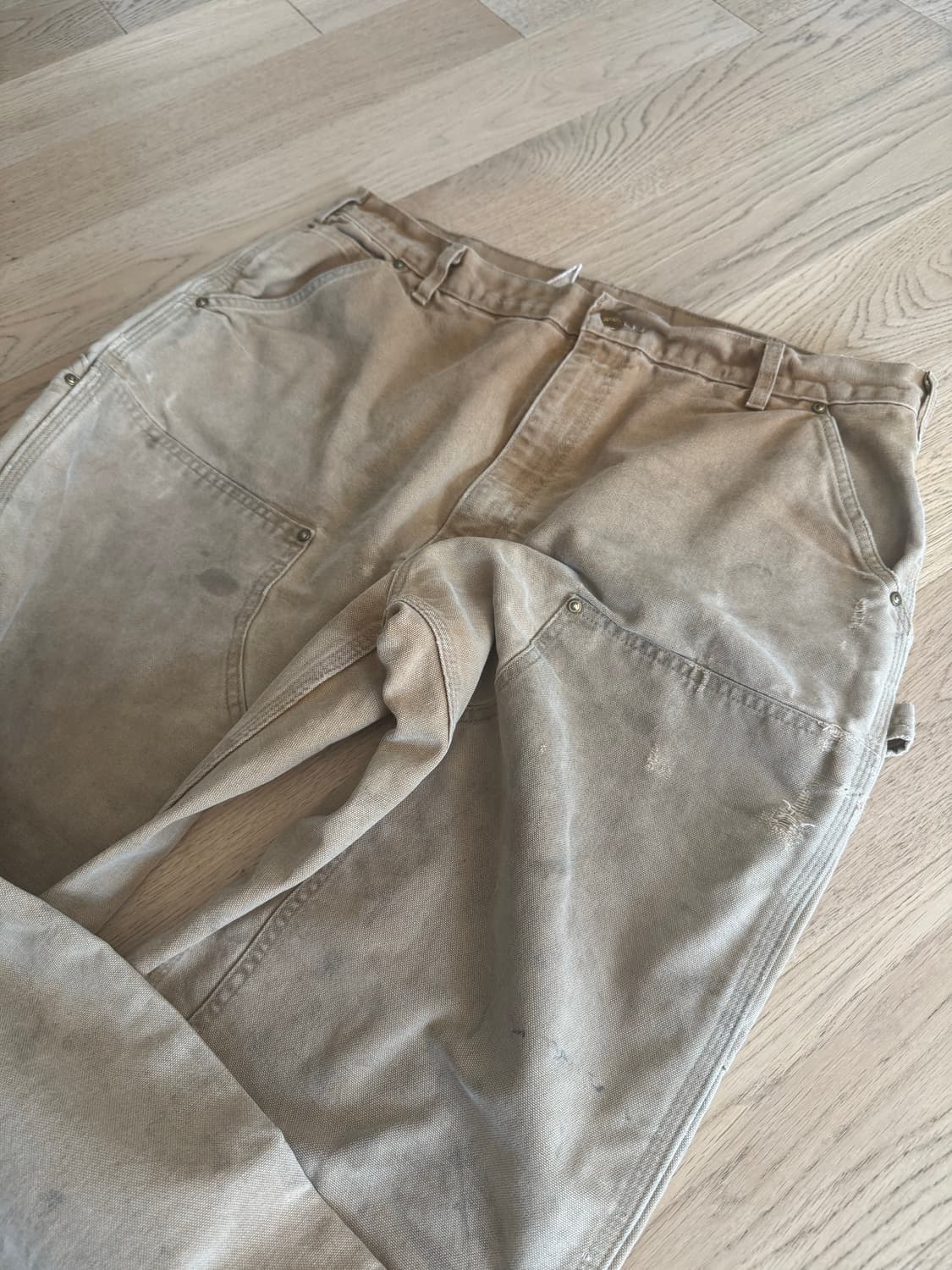 90s~00s 칼하트 더블니 usa made B01-BRN 상품이미지10