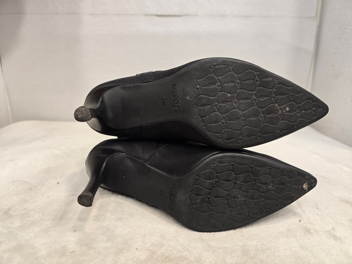 미소페 블랙 셔링 힐 부츠 230 상품이미지8