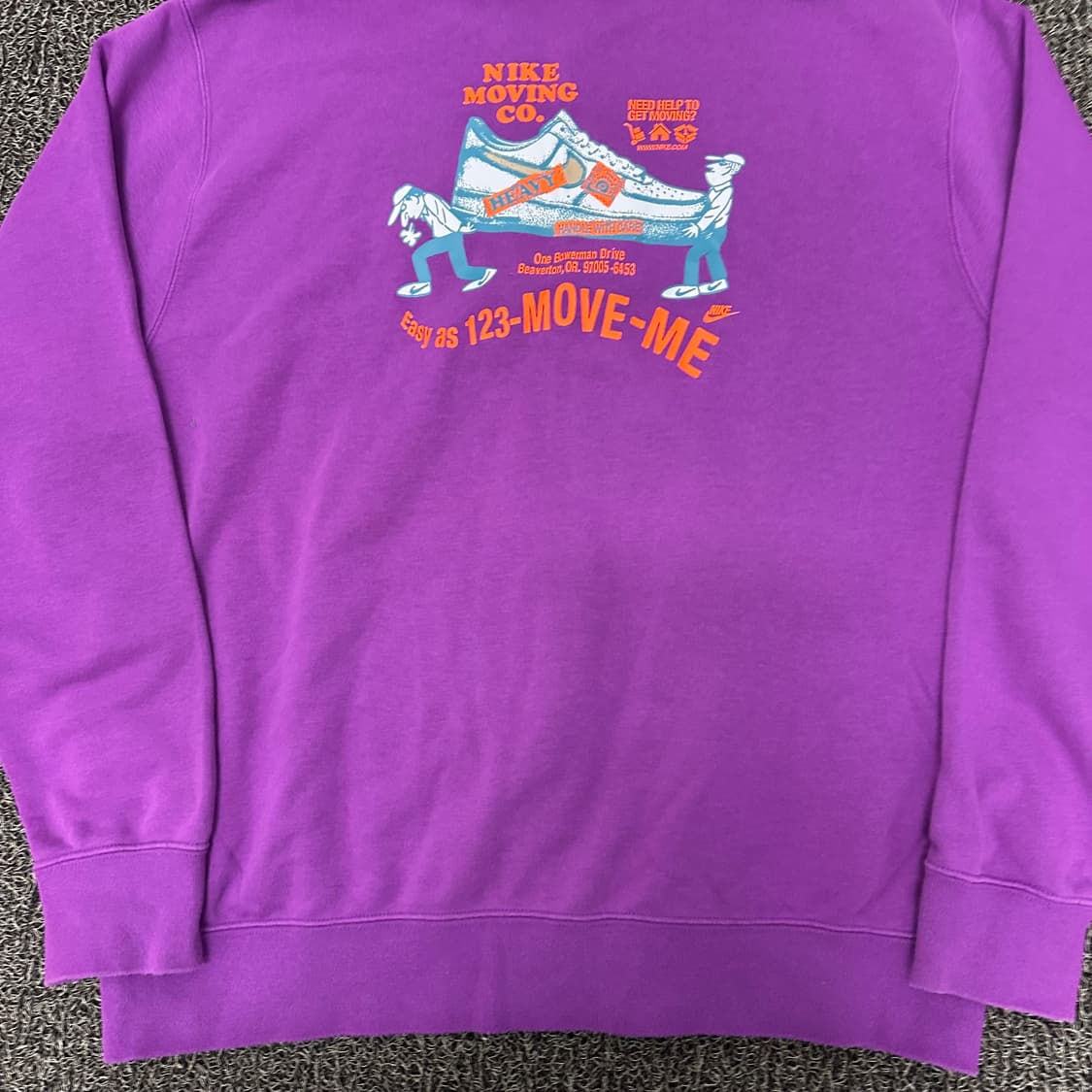 NIKE 나이키 스우시 맨투맨 퍼플 2XL 상품이미지8