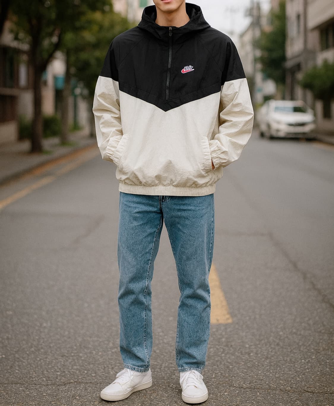 나이키 스우시 반집업 후드 아노락_M 상품이미지1