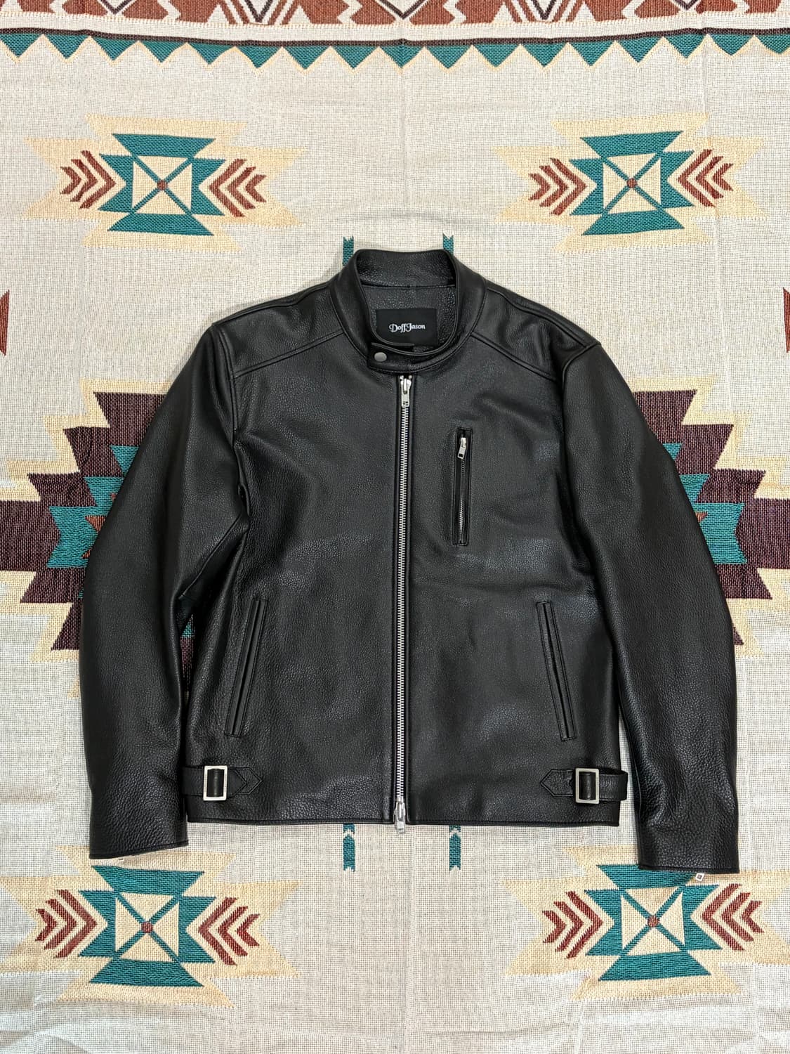 Doffjason cow leather rider jacket 상품이미지1