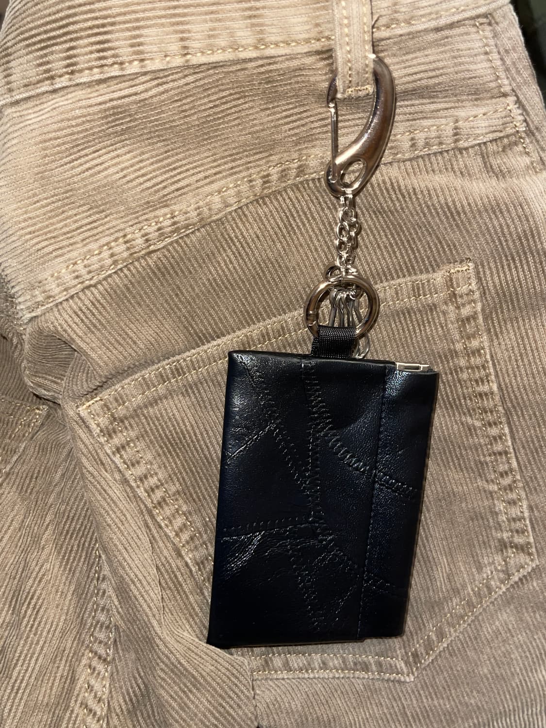 뱀피 가죽 키링 미니 지갑 자석 카드지갑  상품이미지6