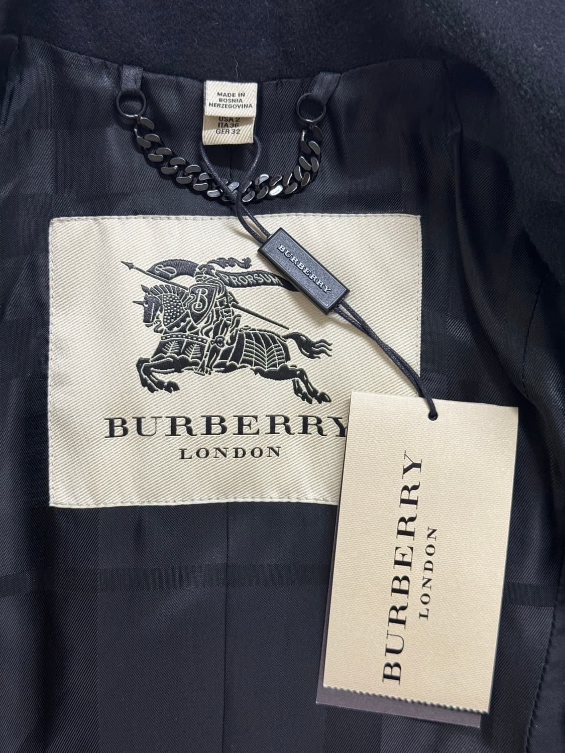 버버리 런던 울 캐시미어 더블 코트(새상품) 상품이미지4