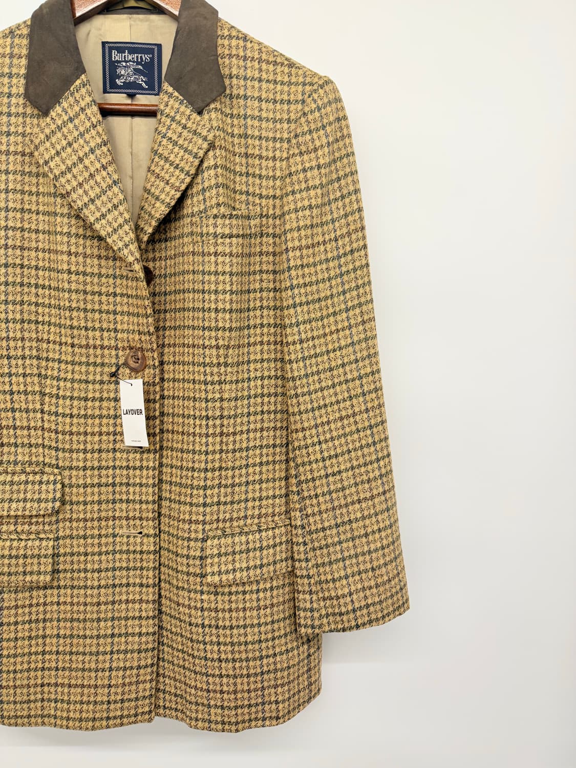 버버리 울체크자켓 상품이미지5