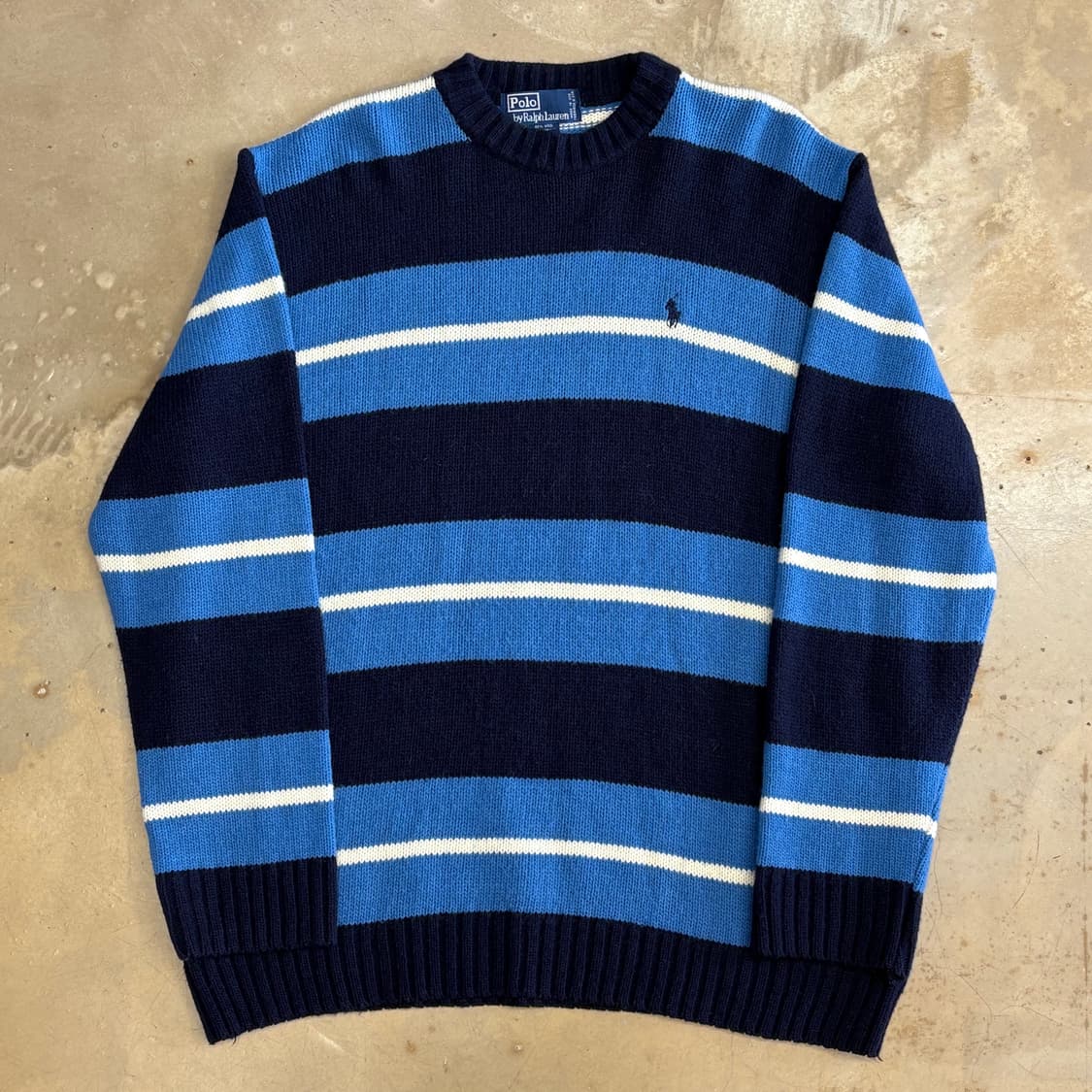 L 폴로랄프로렌 블루 스트라이프 니트 상품이미지2