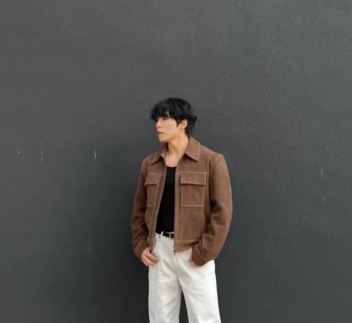 (새상품) 깡스타일x노이어 리얼 가죽 스웨이드 자켓 상품이미지5