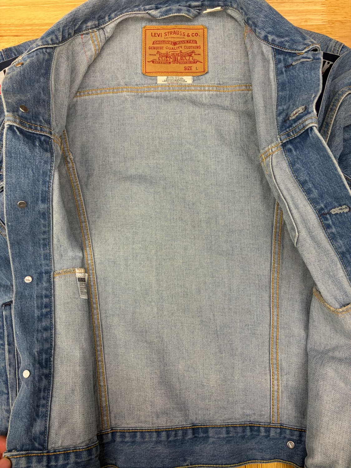 [L]리바이스 데님 트러커 청자켓 로고 테이프 상품이미지6