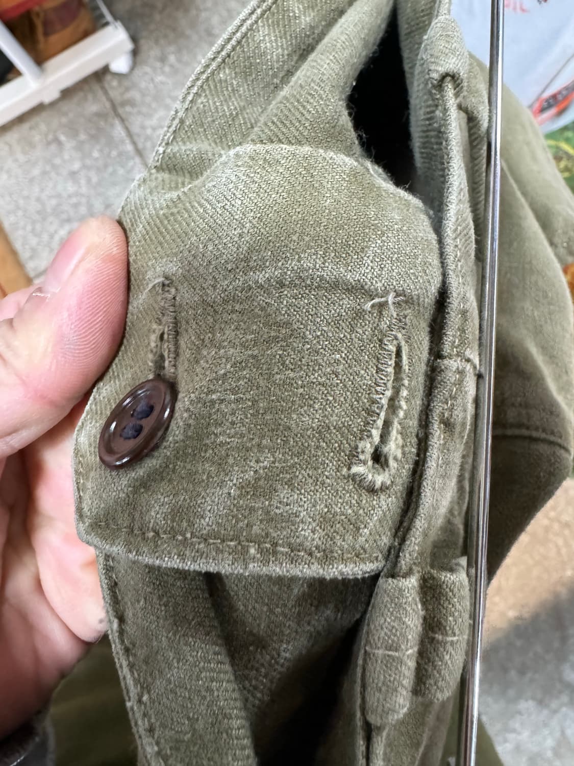 40s 오리지널 프랑스군 m-47 필드 팬츠 전기형 32 상품이미지8