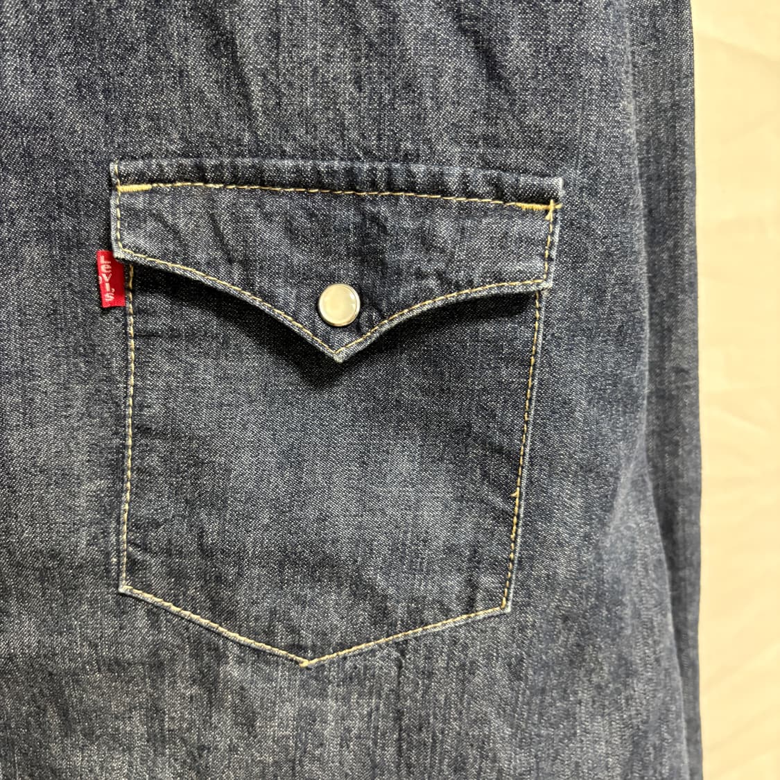 리바이스 웨스턴 데님 셔츠 / 진청, XL 상품이미지5