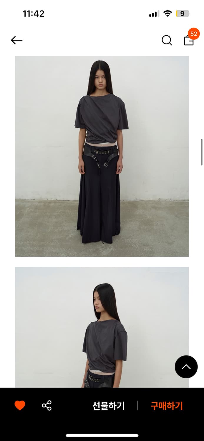 LCDC 투버클 벨트 더블 아일렛 레더벨트 상품이미지1