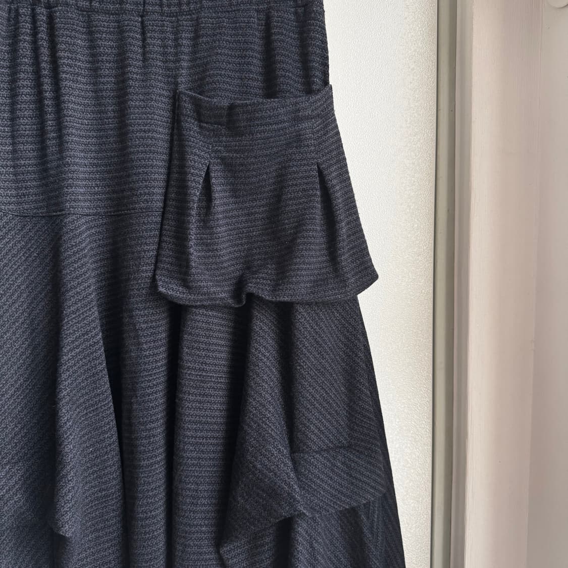 스트라이프 포켓 셔링 언발 아카이브 레이어드  롱스커트 치마 y2k 갸루 상품이미지3