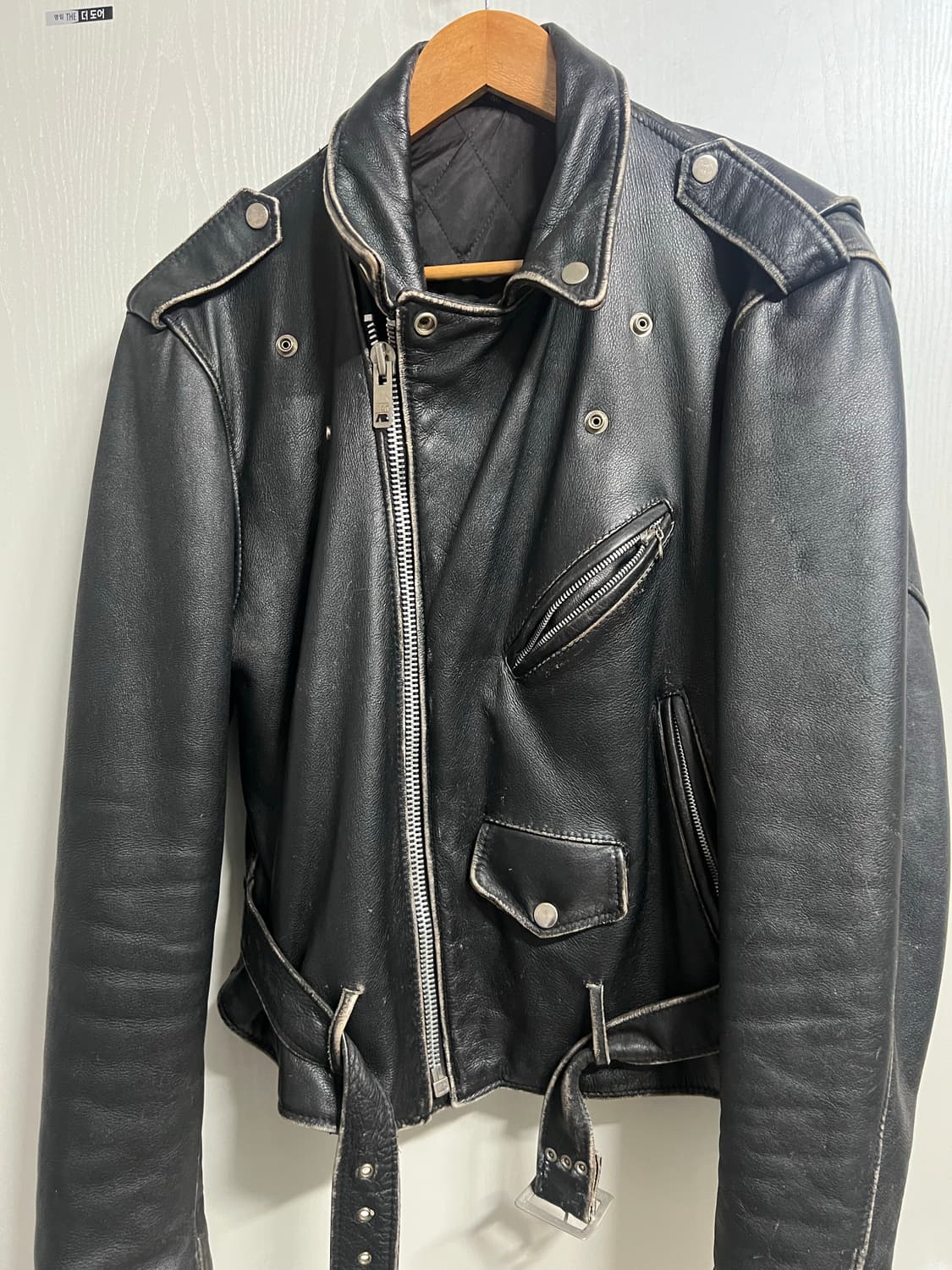 워시드 소가죽 라이더 100-105 상품이미지1