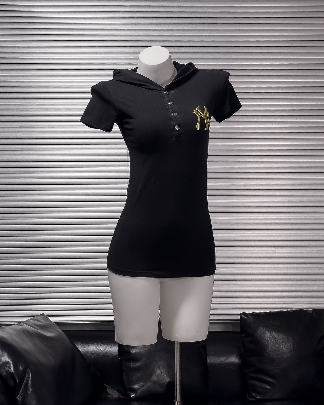{MLB} NY Yankees Gold Logo Long Hoodie   상품이미지1
