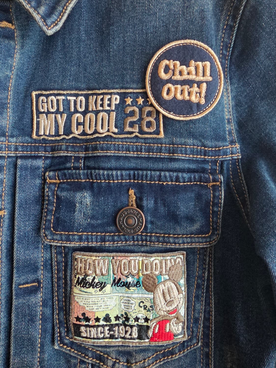 홀하우스 청자켓(95사이즈)판매합니다. 상품이미지3