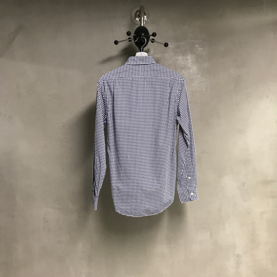 폴로 랄프로렌 깅엄 체크 셔츠 블루 S 상품이미지6