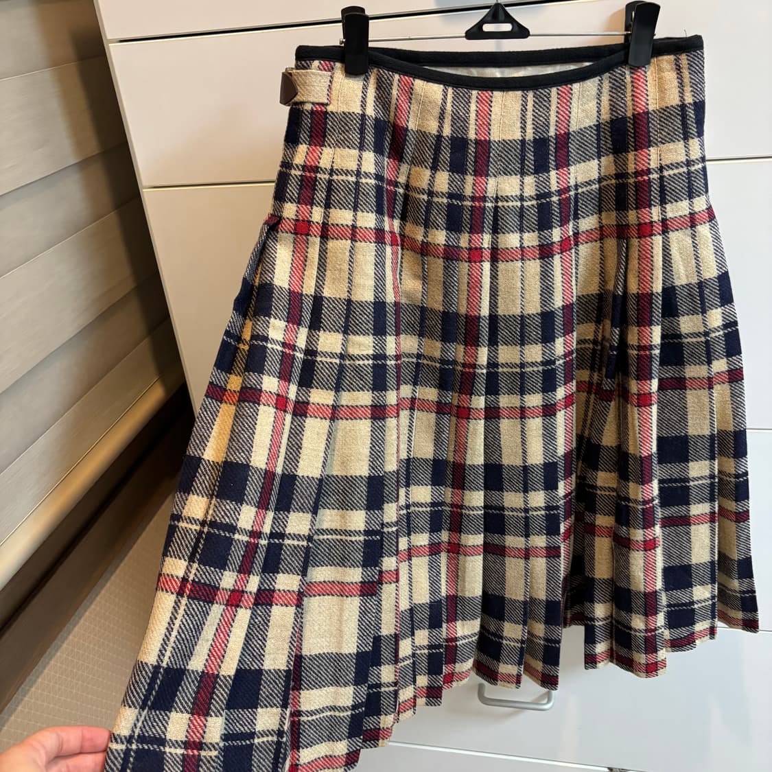 마가렛호웰 MHL 울100% 타탄체크 랩 스커트 상품이미지10
