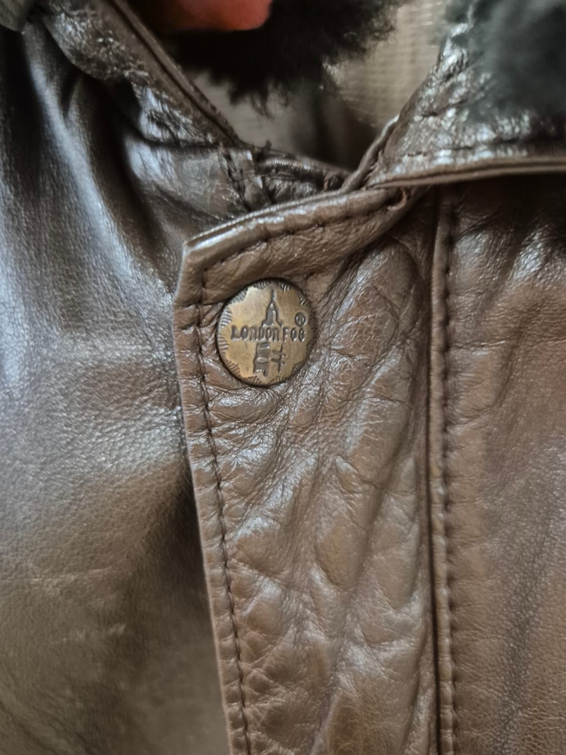 런던포그 양가죽 퍼카라 자켓 L 상품이미지4