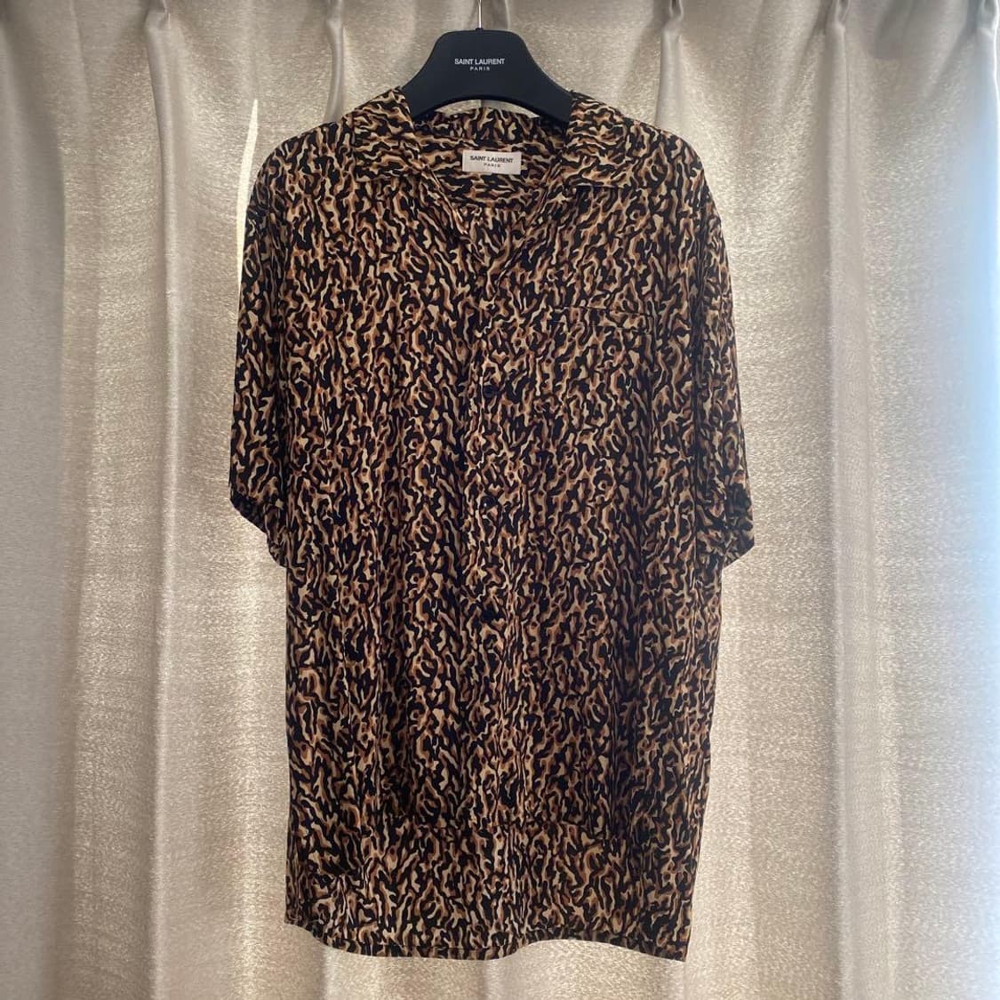 [강동원님 착용] 생로랑 21ss 레오파드 셔츠 상품이미지5