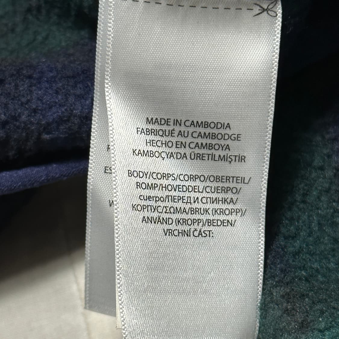 XL 폴로랄프로렌 후리스 타탄체크 아노락 상품이미지4