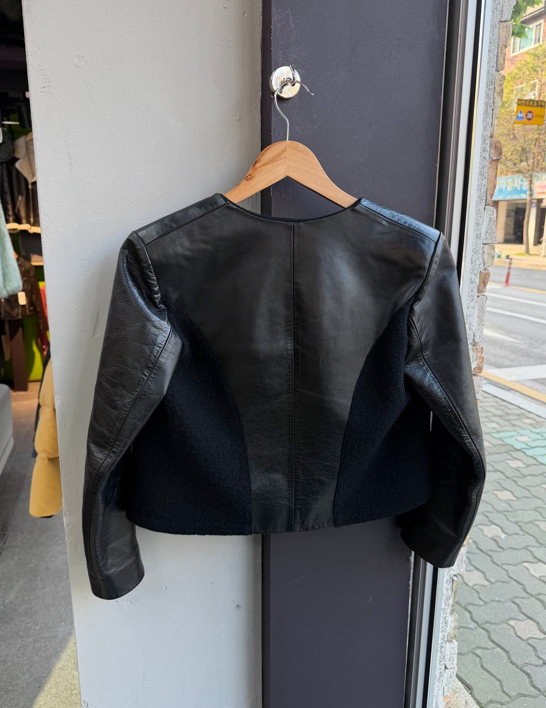 40/ 닐바렛 11AW 레더 하이브리드 자켓 상품이미지6