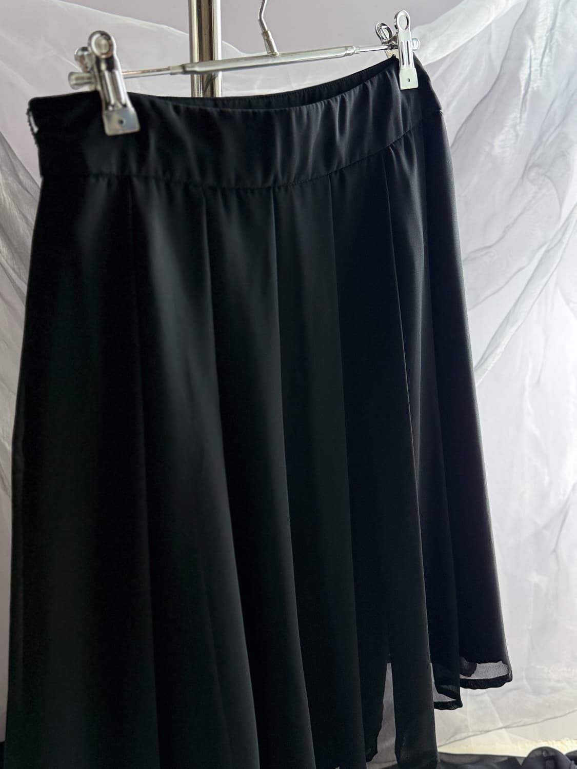 See- Through Pleated Skirt 0216 상품이미지3