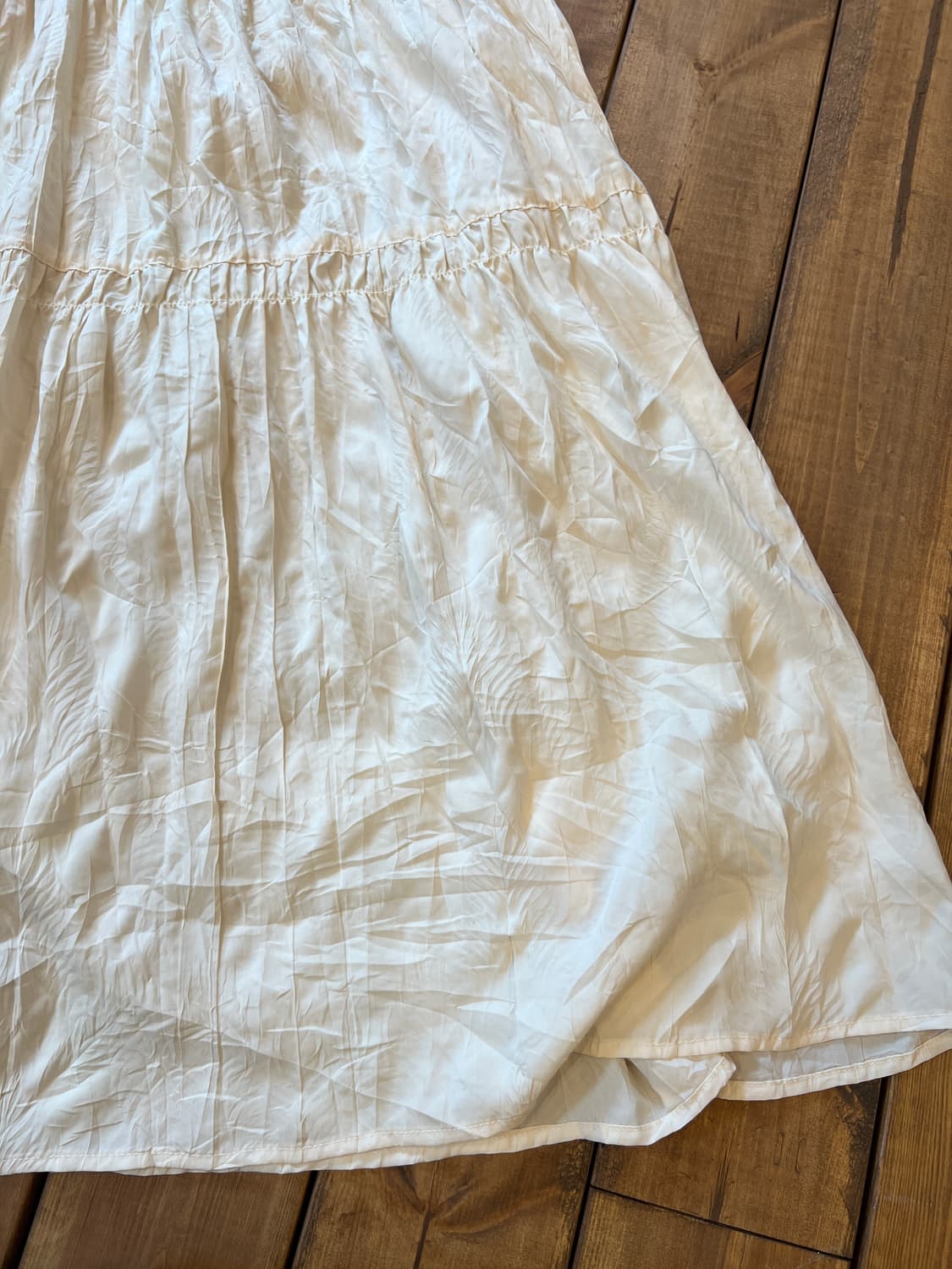 베이지 프릴 롱 치마 상품이미지7