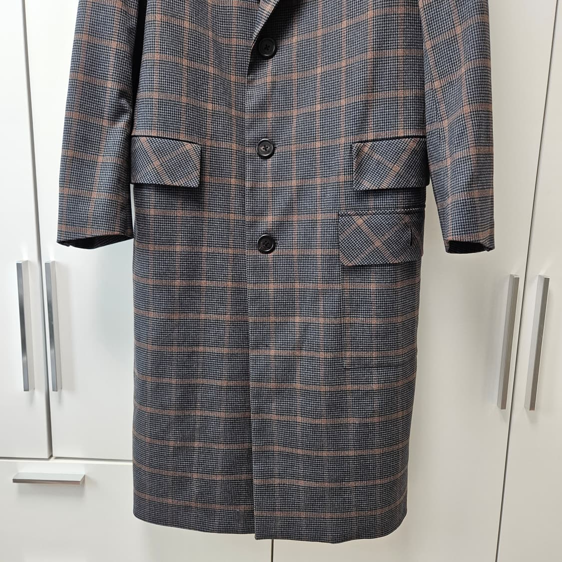 앤더슨벨 조셉 그레이 체크코트 M 상품이미지3