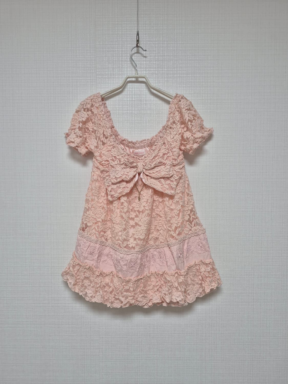 리즈리사 히메갸루 초고전템 핑크레이스 리본튜닉 상품이미지1