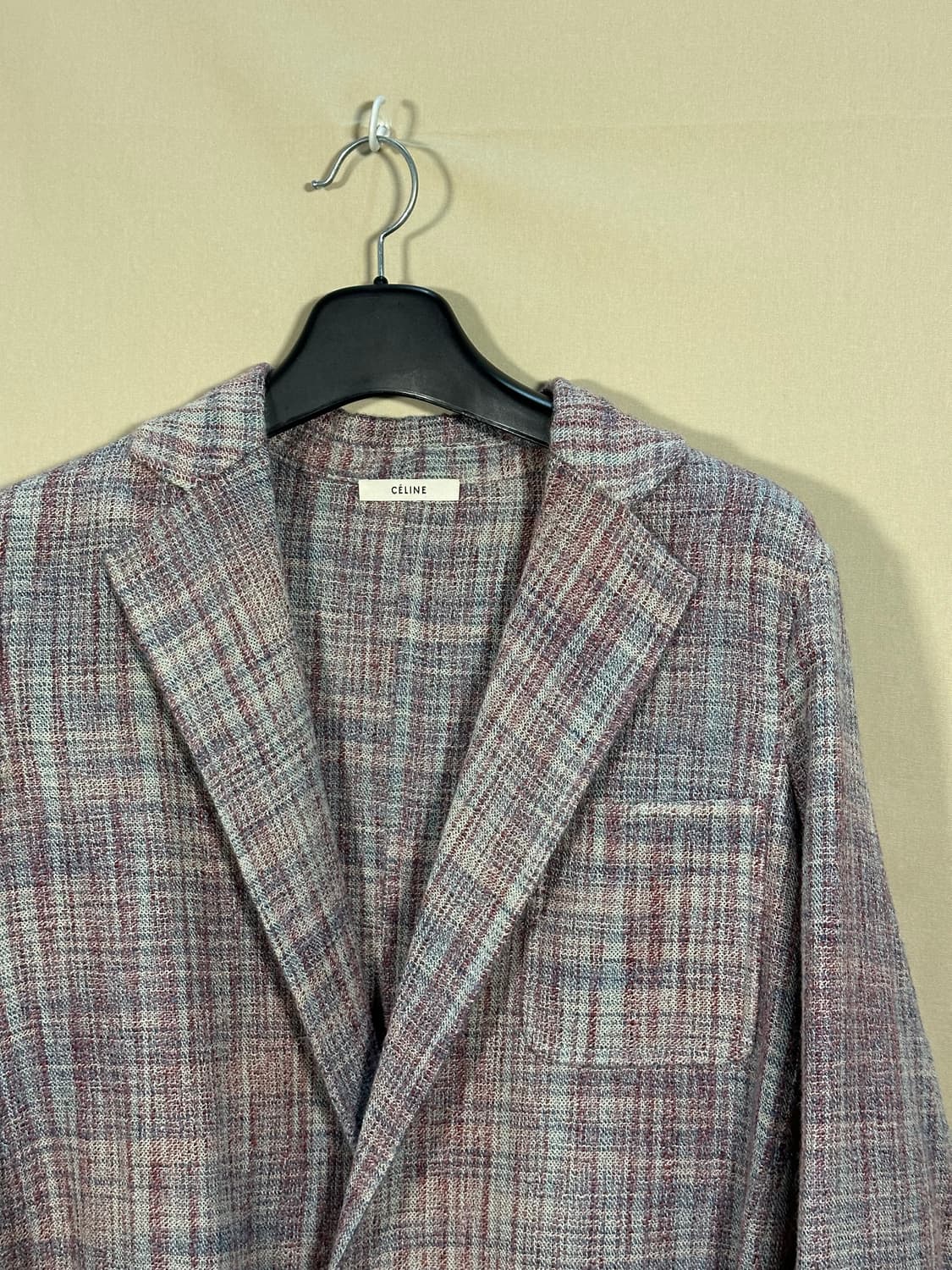 셀린느 울 실크 체커 전지현 코트 처분  상품이미지3