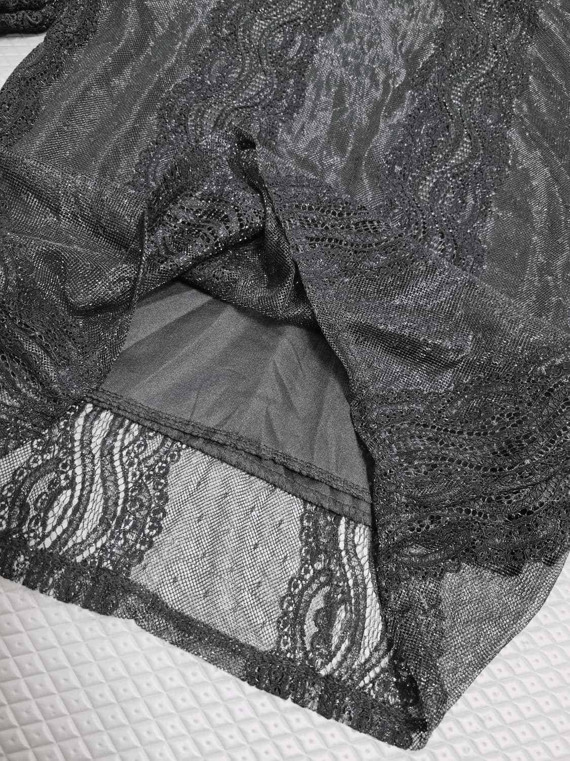 레이스 시스루 블라우스 상품이미지4