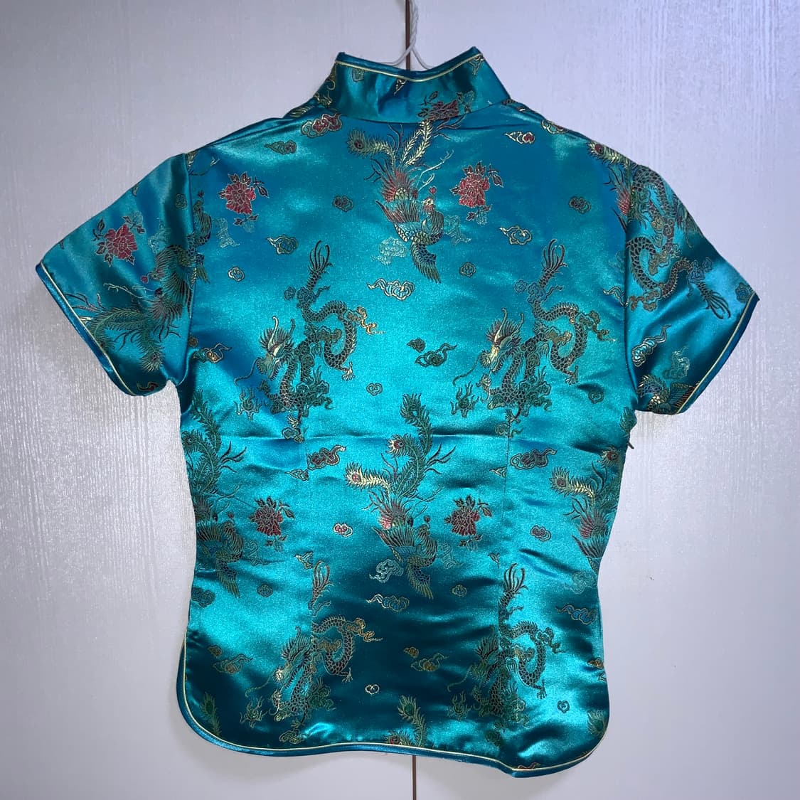 푸른색 치파오 탑 상품이미지2