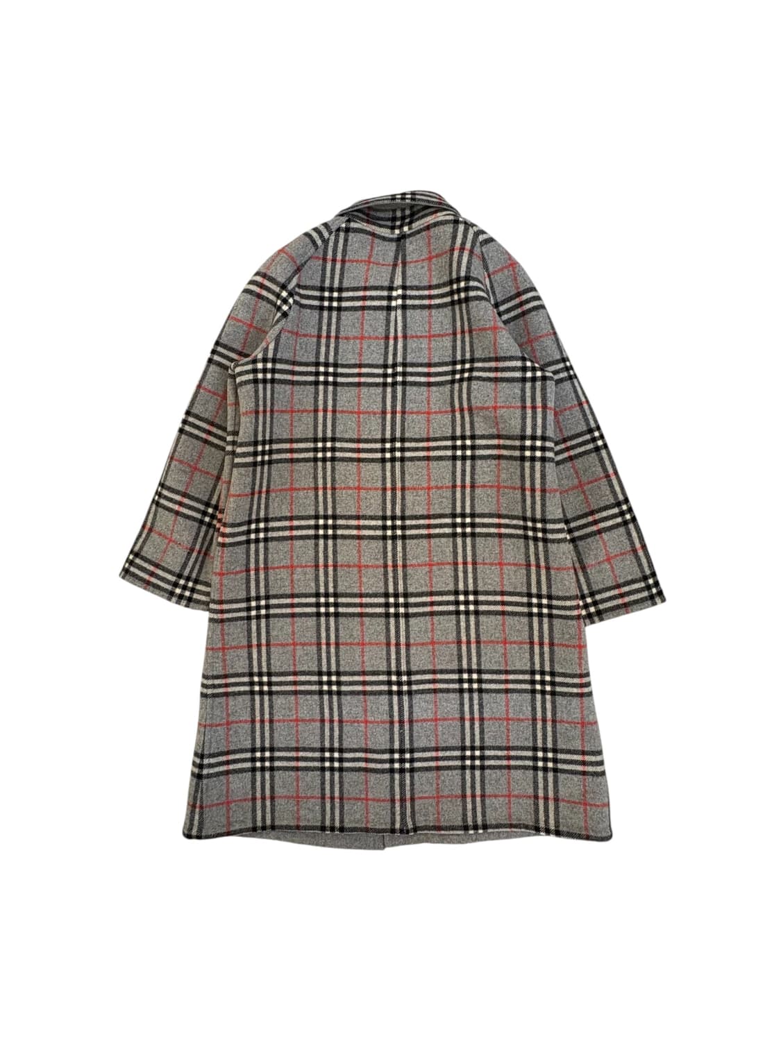 버버리 빈티지 울 체크 리버서블 코트 상품이미지2