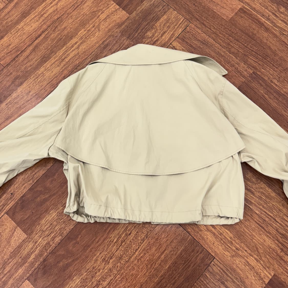 M(66) 더한섬 SYSTEM 시스템 크롭 트렌치 더블 자켓  상품이미지2