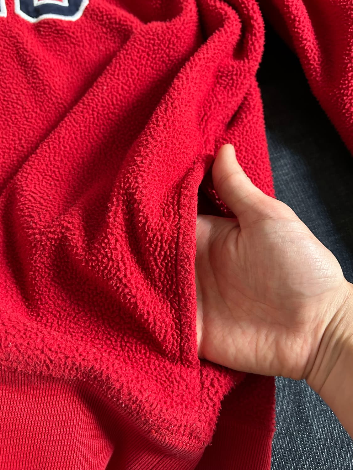 폴로랄프로렌 스펠 아웃 아치 로고 쿼터집 풀오버 플리스 상품이미지8