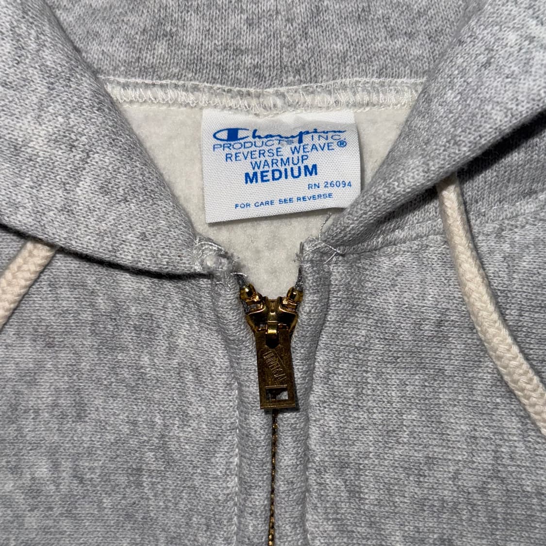 챔피온 리버스위브 재팬 블루택 스웻 후드집업 그레이 상품이미지3