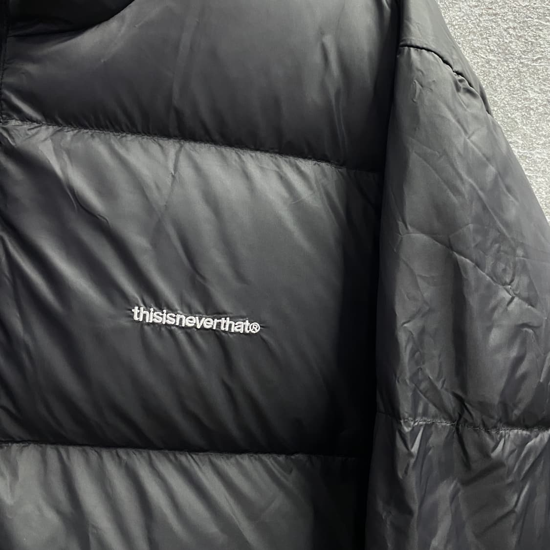 디스이즈네버댓 스몰로고 블랙 패딩 B3649 상품이미지3