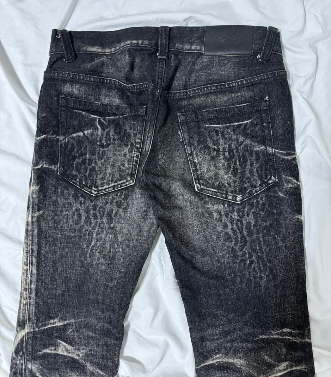 Tornado Mart Leopard Pattern Flared Jean 상품이미지3