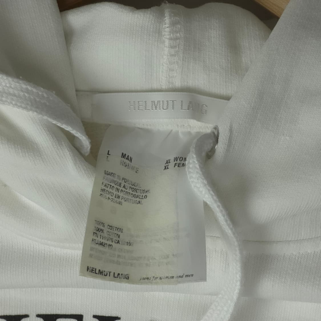 [L] 헬무트 랭 라디오프린트 코튼 후드티 상품이미지5