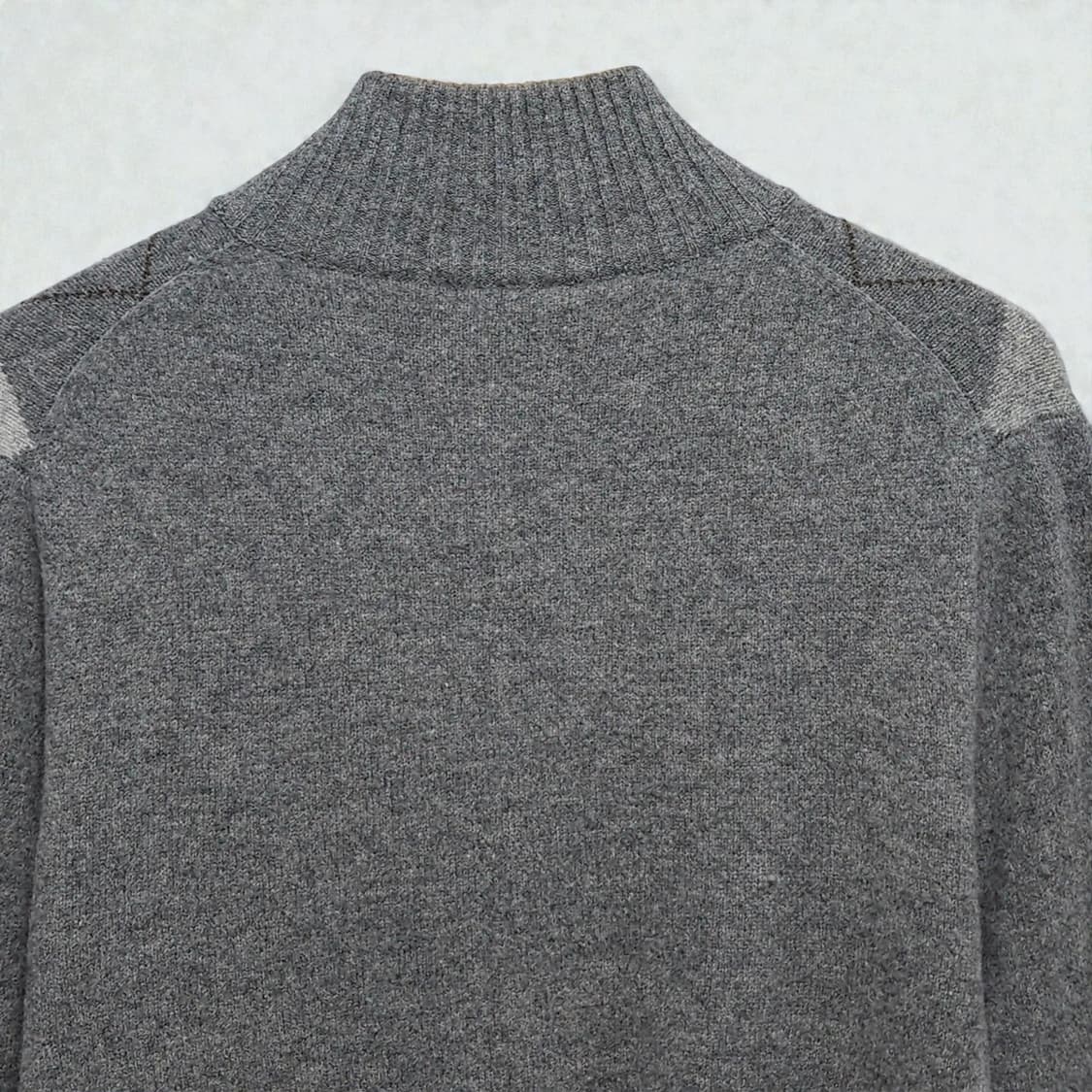 100)JCREW 제이크루 램스울 하프집업 아가일 니트 상품이미지4