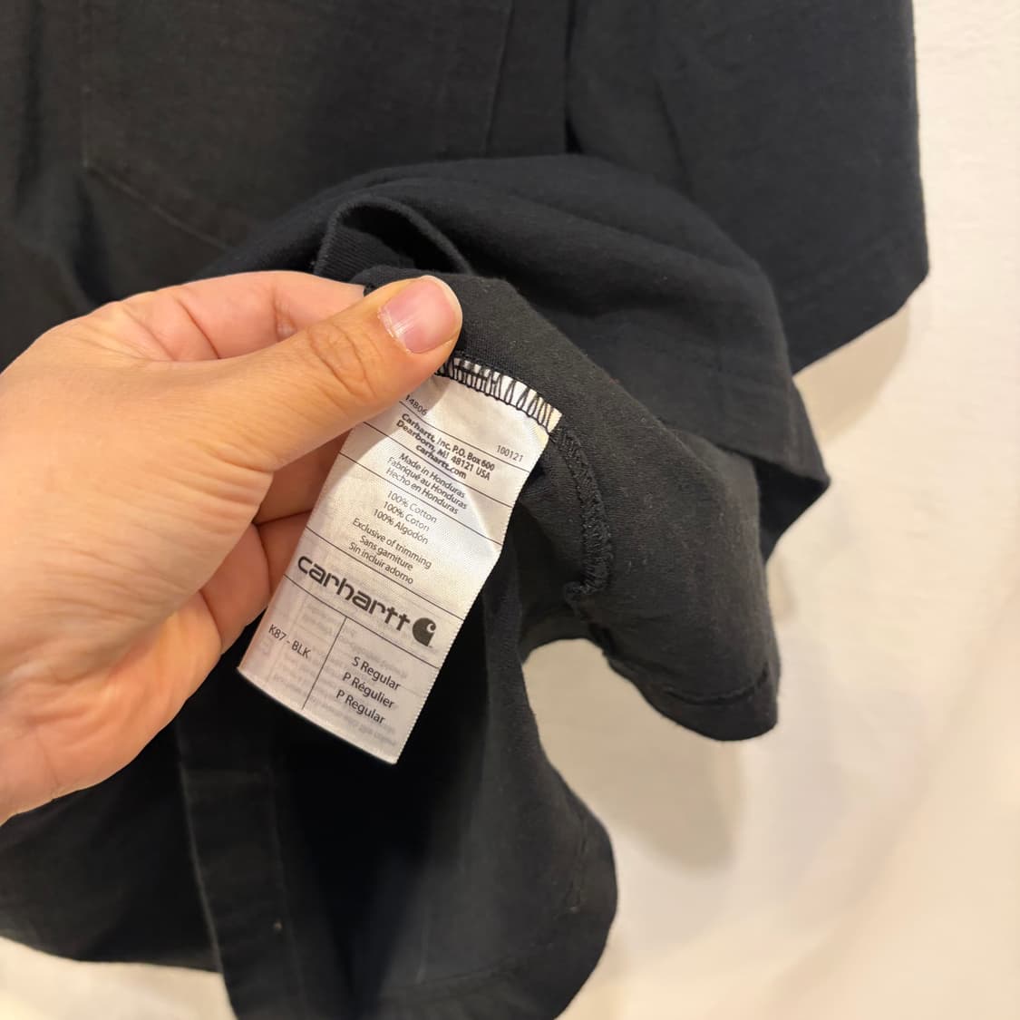 칼하트 포켓 반팔티 블랙 상품이미지6