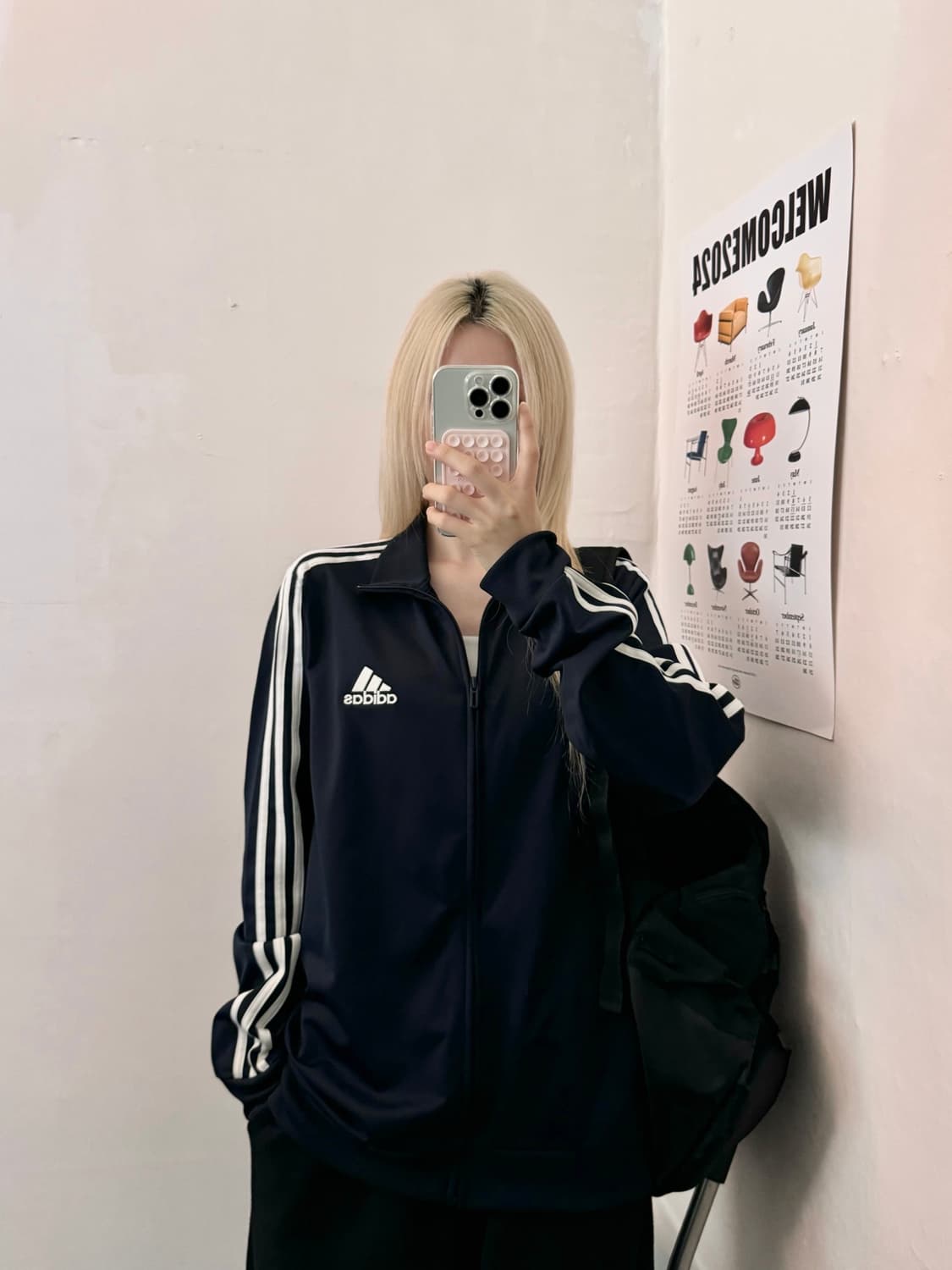 아디다스 져지 (곤색) 상품이미지2