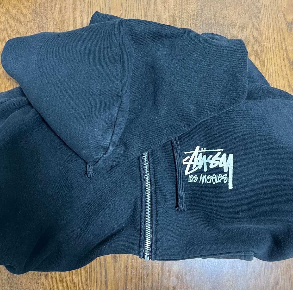 Stüssy 후드 집업 (Black) 상품이미지1