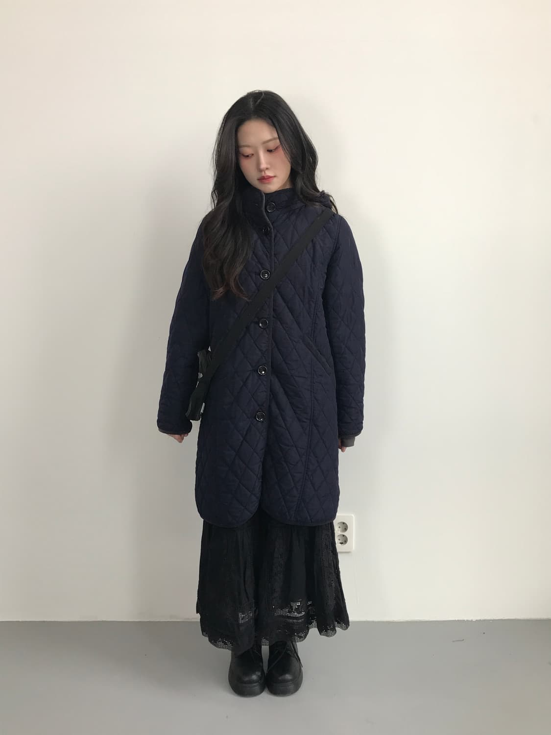 BEAMS HEART Slim Quilted Long Jacket 상품이미지1